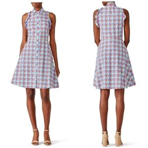 Kate Spade Madras Poplin Plaid Checkered Shirtdress